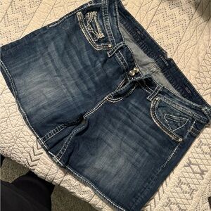 Vigoss Dark Wash Denim Shorts